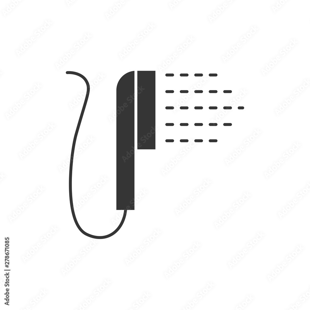 Aufkleber shower icon template color editable. shower symbol vector sign isolated on white background. simple 