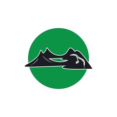 M Letter Mountain Logo