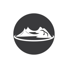 M Letter Mountain Logo