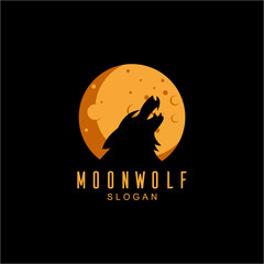 Moon and Wolf Logo Design Inspiration