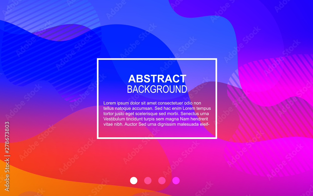 Poster colorful geometric background with fluid shapes composition. modern and minimal layout design templa
