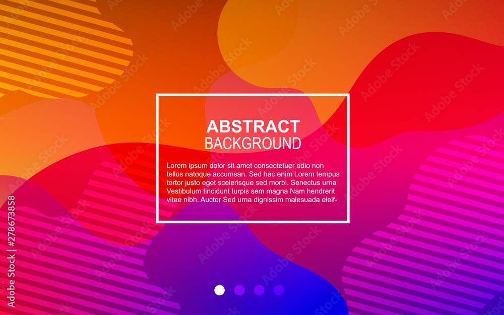 Aufkleber colorful geometric background with fluid shapes composition. modern and minimal layout design templa