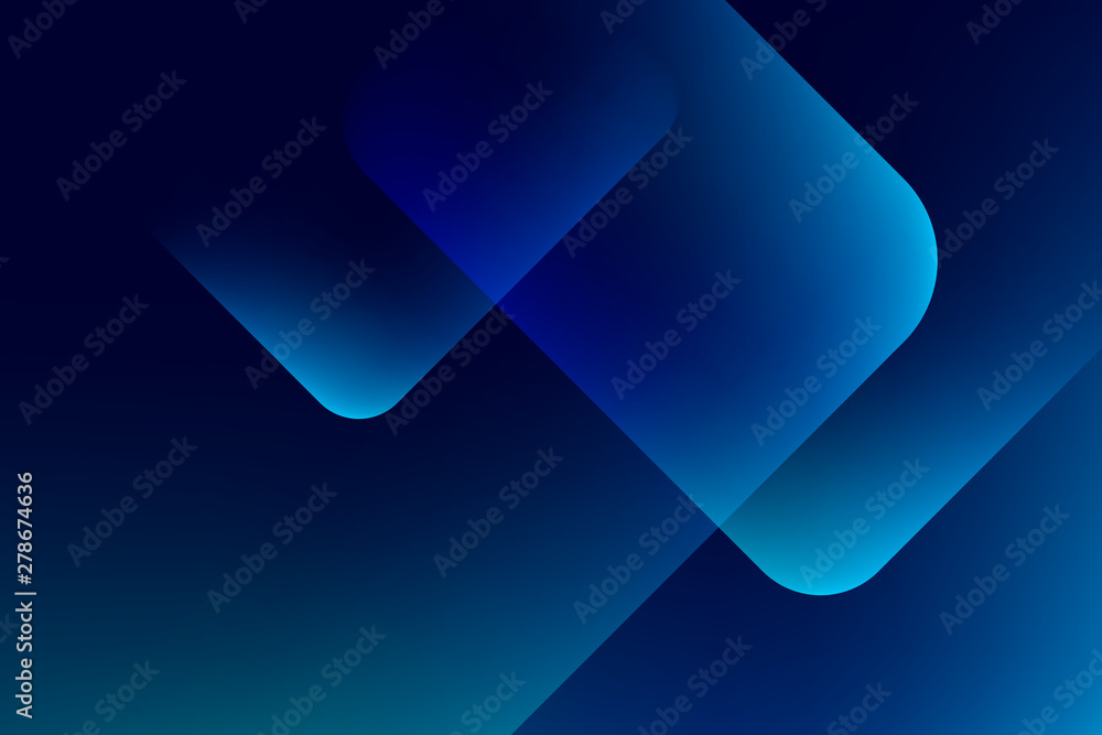 Canvas Prints abstract light blue square pattern on dark background.