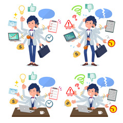 flat type blue casual tuxedo men_mulch task Office