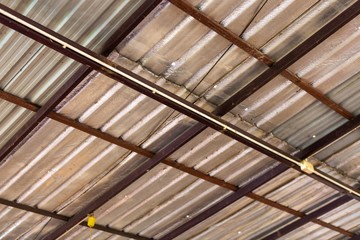 Sun-shading roof and rain in Thailand