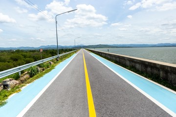 Road for bicycle in Thailand