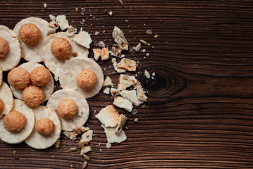 cookies on a white background for the inscriptions