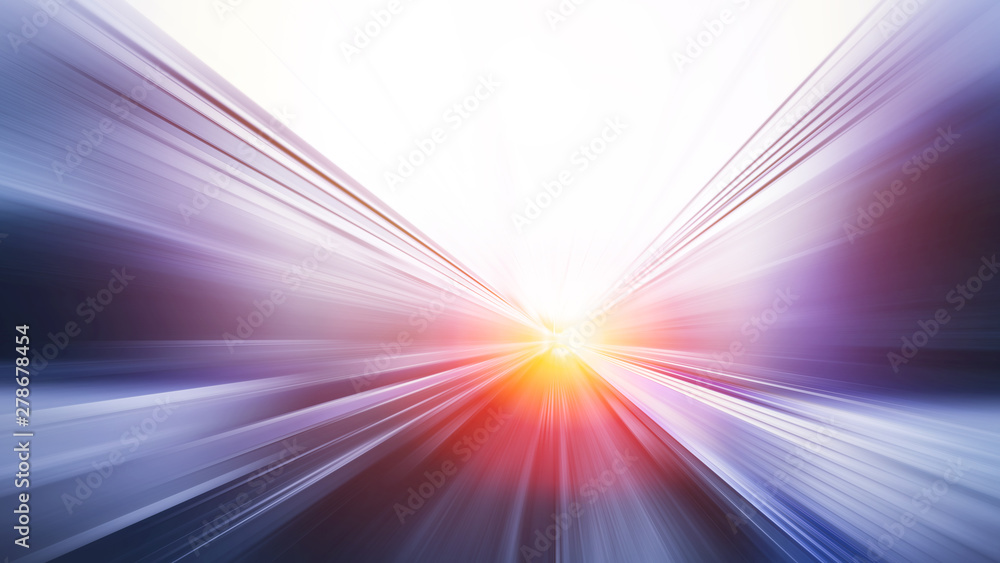 Wall mural blur fast moving high speed abstract for background