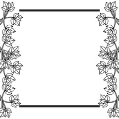 Obraz premium Vintage floral banners, cute flower frame. Vector