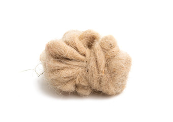 sheep wool isolated