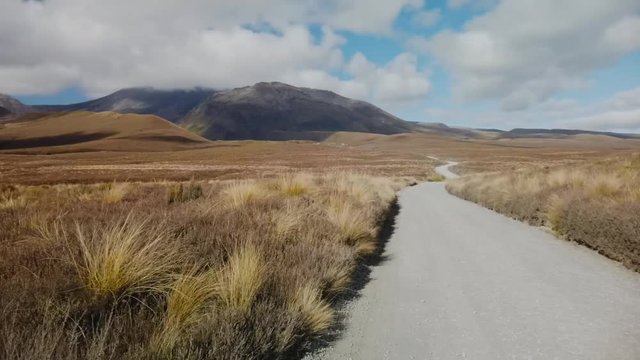 Time-lapse of clouds passing over Mt. Ngauruhoe, tongariro, New Zealand
