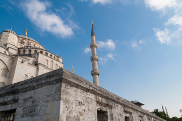 Fototapeta na wymiar Blue Mosque, Sultanahmed Camii architectural details. Istanbul