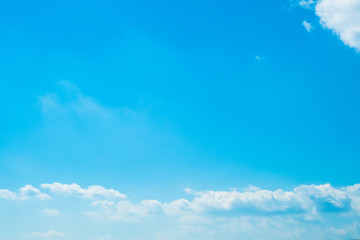 Naklejka na ściany i meble 【写真素材】 青空　空　雲　夏の空　背景　背景素材　7月　コピースペース