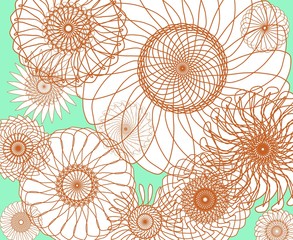seamless floral pattern with flowers