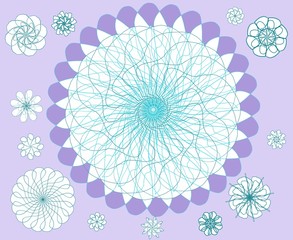 seamless floral pattern with flowers