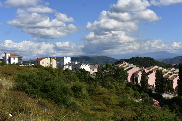 Obraz premium view of a village in france
