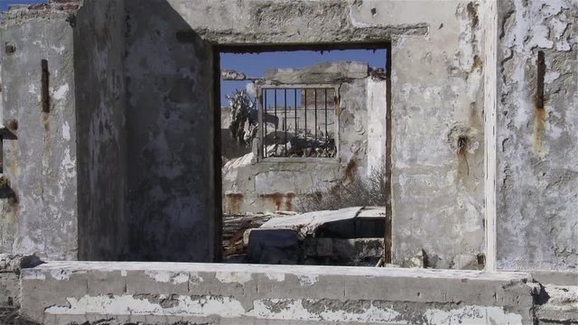 Ruins of Old Buildings and Demolished Houses in Epecuen, a Ghost  Town in Argentina.  