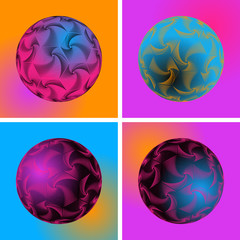 hexagonal vortex planets set bright pop
