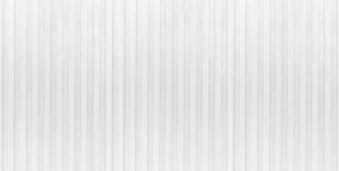 Panorama natural interior white wooden panel background and texture.
