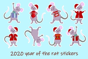 Mouse cute baby character year of the mouse year of the rat Chinese zodiac animal pet.