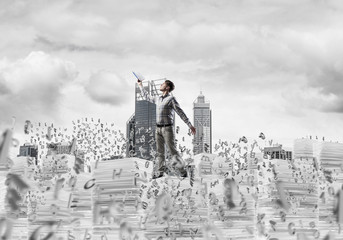 Study hard to become successful businessman.