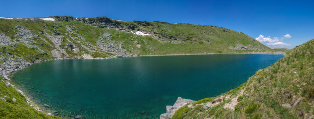 Macedonia, Pelister - Great Mountain Lake - Panoramic view, Big Lake