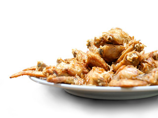Fried chicken with garlic and pepper wings[white]