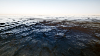 Real time shot of sea surf Focus