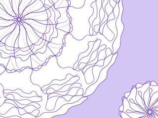 abstract floral background with flowers