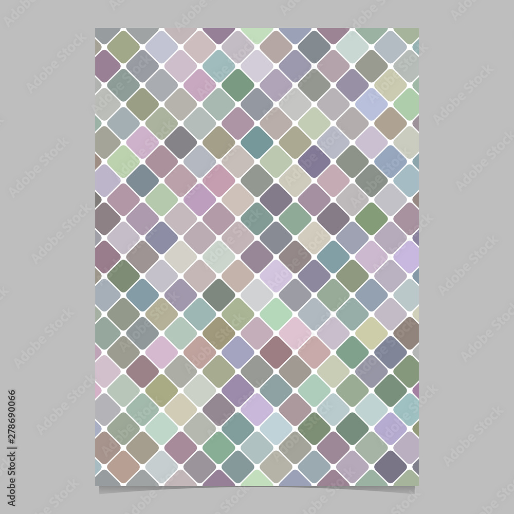 Poster colorful abstract geometrical diagonal square pattern flyer template background