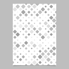 Grey square pattern brochure template - vector mosaic tile cover background