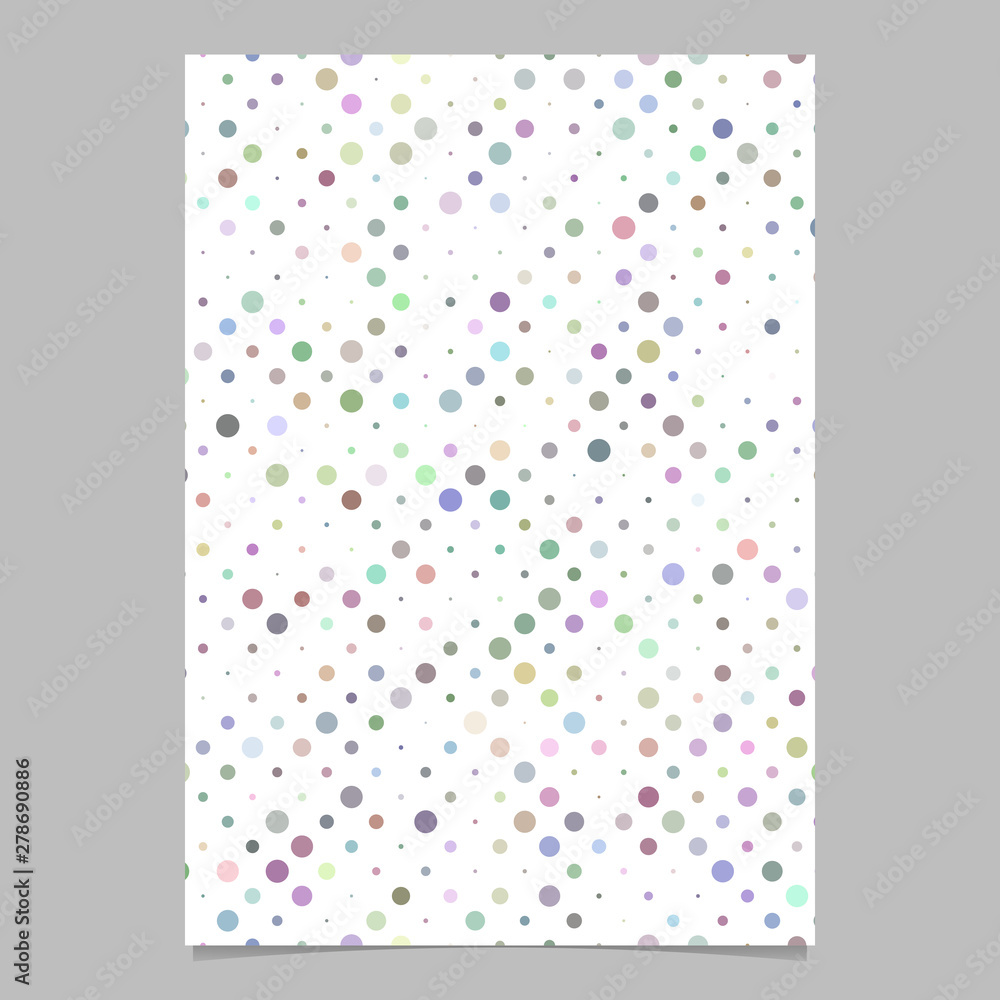 Poster abstract geometric dot pattern background page template - vector design