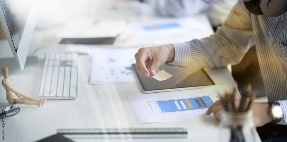 Wall mural ui designer drawing website ux app development