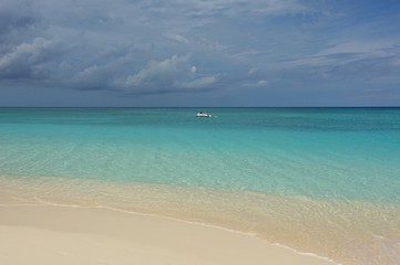 View of the Seven Mile Beach in Grand Cayman