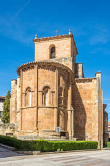 Fototapeta na wymiar View at the Church of San Juan de Rabanera in Soria - Spain