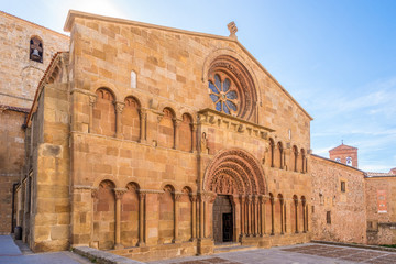 View at the Church of Santo Domingo in Soria - Spain - obrazy, fototapety, plakaty