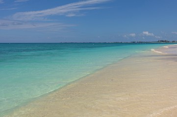 View of the Seven Mile Beach in Grand Cayman