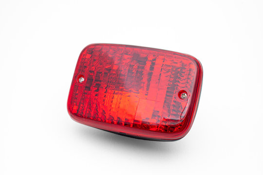 Rear fog lamp for car on isolated white background for shop. Car electric part.