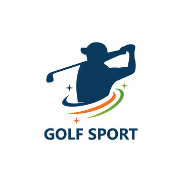 Golf Sport Logo Template Design Vector, Emblem, Design Concept, Creative Symbol, Icon