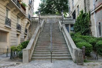 Fototapeta na wymiar Paris - Montmartre - Rue Girardon