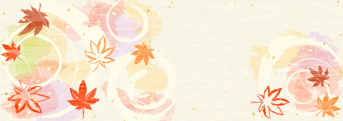 カラフル紅葉　水面に映るグラデーション