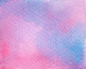 Purple and Pink color abstract watercolor texture background.