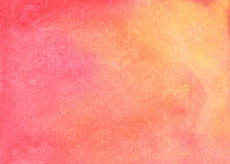 Red and orange color abstract watercolor texture background.