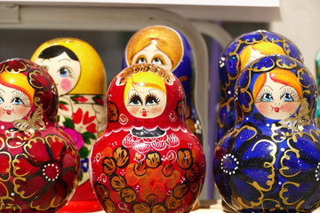 Nice set of typical russian babushkas as a gift from holidays