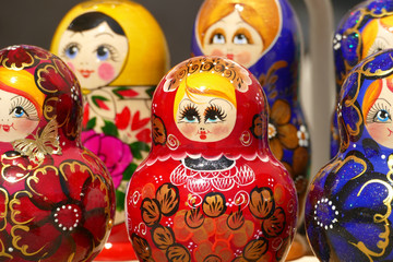 Nice set of typical russian babushkas as a gift from holidays