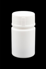 Cosmetic bottle with black backgrounds