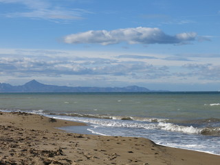 Sand beach in Les Marines, Denia.
