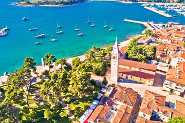 Town of Novigrad Istarski historic center architecture and sailing coastline view © xbrchx