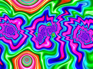 Beautiful abstract background for art projects, cards, business, posters. 3D illustration, computer-generated fractal