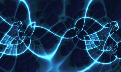 Naklejka premium Beautiful abstract background for art projects, cards, business, posters. 3D illustration, computer-generated fractal